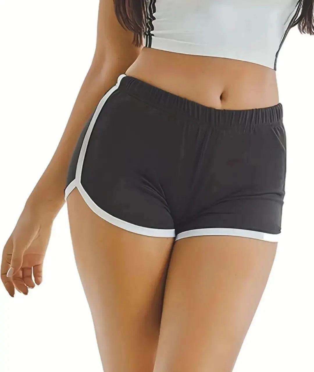 High-Waisted Acrylic Sports Shorts for Women: Versatile Yoga Pants with Anti-Walking Feature  ourlum.com   