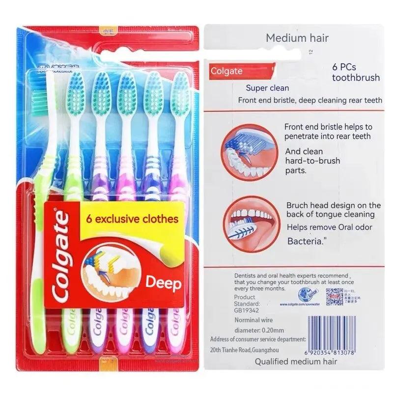 Colgate Soft Bristle Toothbrush Set for Family Dental Care