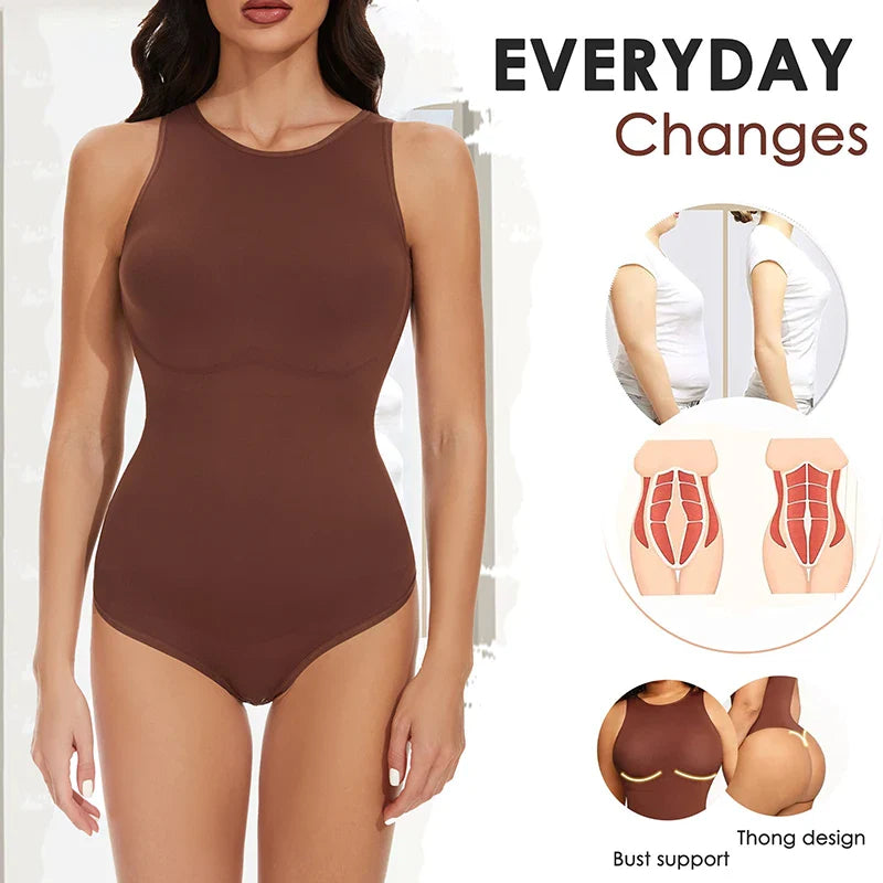 Sculpting Tummy Control Bodysuit for Women - Seamless, Chic & Comfortable Shapewear