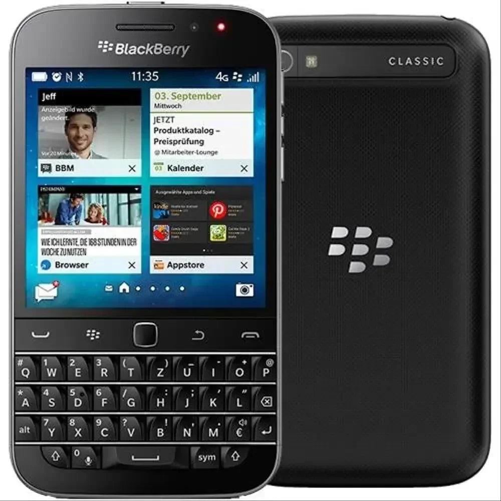 Unlocked BlackBerry Classic Q20 4G LTE Smartphone - 3.5" Display, 8MP Camera, 16GB ROM, QWERTY Keyboard, Bluetooth Cell Phone