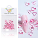 4.5g Acrylic Flower Nail Art Decoration Mixed Size White Rhinestones Silver Gem Manicure Tool Accessories For DIY Nail Design  ourlum.com 30K-BTAX06  