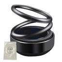 Elegant Car Perfume Double-ring Aroma Diffuser Solar Freshener