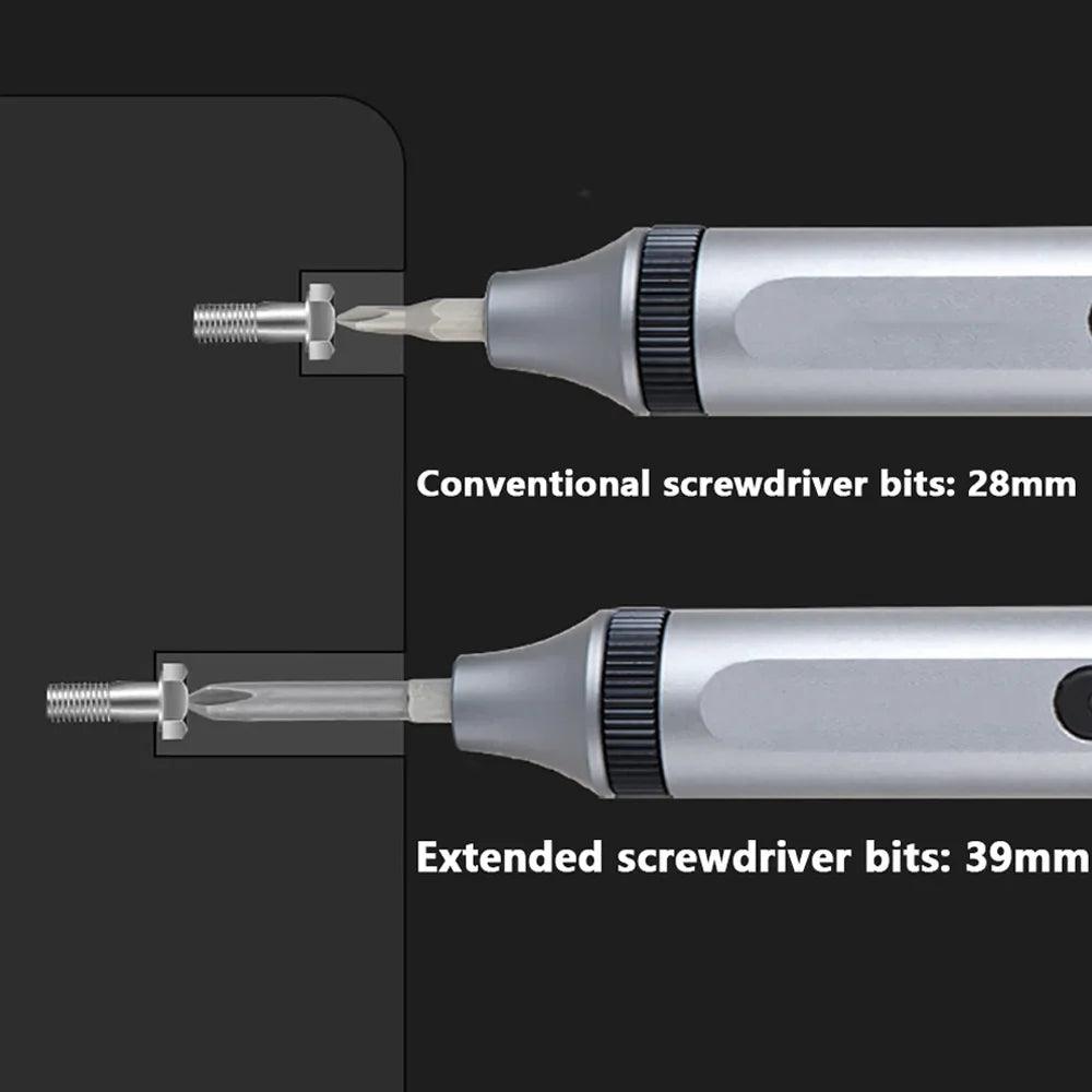 51 in 1 Electric Screwdriver Set Type-C Charging Cordless Screwdriver Precision Phillips Magnetic Bits for Phone Repair Tool Set  ourlum.com   