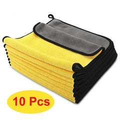 Extra Soft Microfiber Car Wash Towel Bundle - Car Cleaning, Drying & Detailing