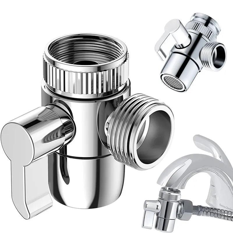 Faucet Splitter Diverter Valve Connector for Kitchen Bathroom Shower  ourlum.com   