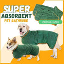 Dog Microfiber Bathrobe Towel for Dogs: Quick Drying Pet Coat & Accessories  ourlum.com   