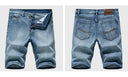 Summer Classic Shorts Jeans Men Denim Pants Casual Blue