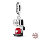 Charming Sterling Silver Red Heart Beads for Pandora Gifts