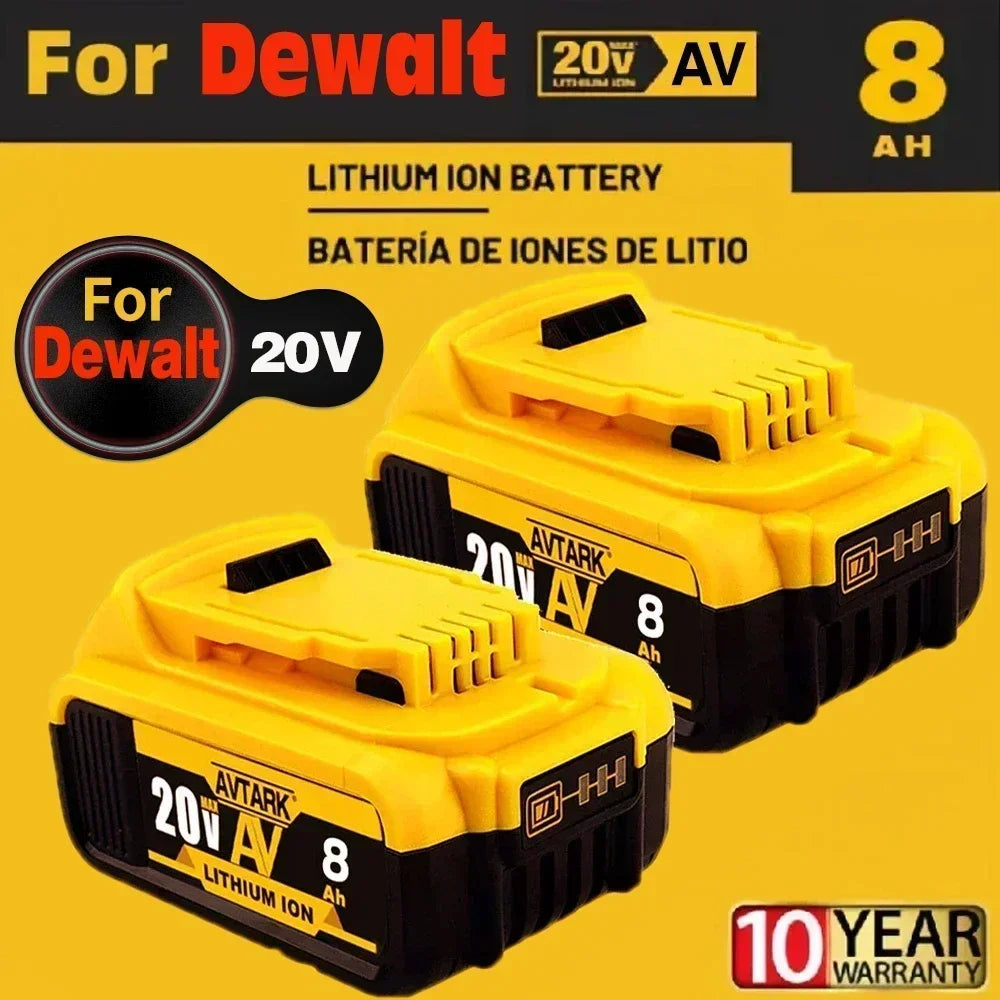 20V MAX Lithium Battery for DeWalt Tools | High Capacity & Performance Upgrade