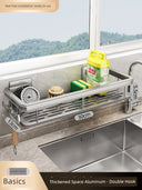 Punch-Free Storage Rack Wall-Mounted Tool For Kitchen