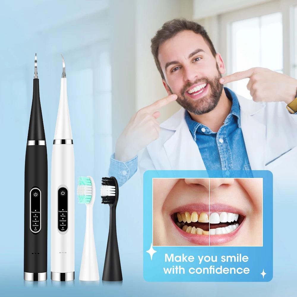 Sonic Dental Calculus Remover & Teeth Whitening Toothbrush Kit  ourlum.com   