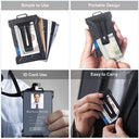 Customize Name Wallet For Men Slim Aluminum RFID Blocking