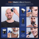 5 in 1 Electric Head Shaver for Bald Men Waterproof Grooming Kit