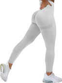 Ultimate Confidence Seamless High Waist Push-Up Gym Leggings  ourlum.com Light Gray S 