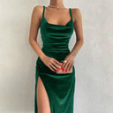 Elegant Velvet Maxi Dress Sophisticated Evening Party Attire