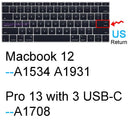 Macbook Air Silicone Keyboard Cover Dustproof Waterproof Skin