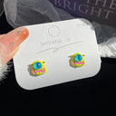 Kiss Jewelry Cute Monster Eyes Stud Earrings Trendy Kpop Fashion Gift