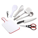 9-Piece Portable Stainless Steel Utensil Set for Camping