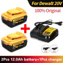 High Capacity 12000mAh DCB200 Battery for Dewalt Tools