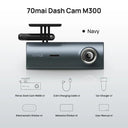 70mai Dash Cam M300 Car DVR: Enhanced Night Vision Safety  ourlum.com M300 Navy Poland No SD Card