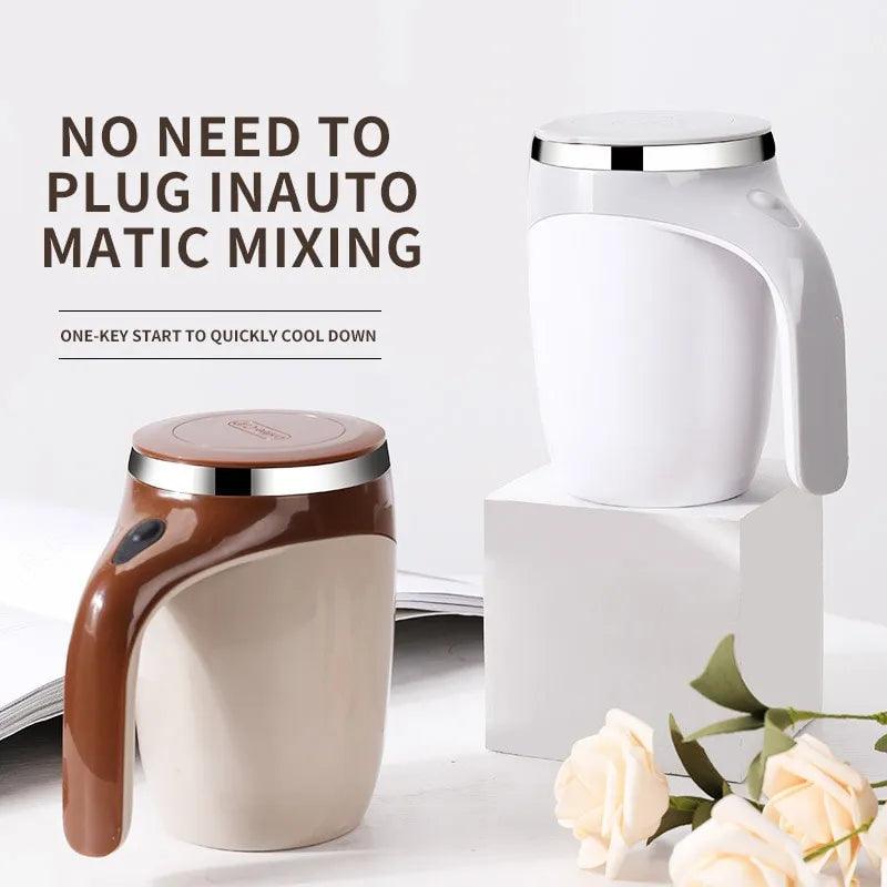 Revolutionary Rechargeable Coffee Blender: Portable Stainless Steel Stirring Mug  ourlum.com   