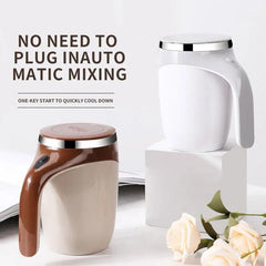 Revolutionary Rechargeable Coffee Blender: Portable Stainless Steel Stirring Mug