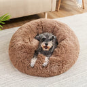 40-90cm Round Pet Bed for Large Dog Bed Super Soft Cat Bed Long Plush Dog House for Medium Dog House Winter Warm Sleeping