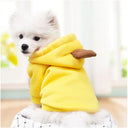 Cute Fruit Dog Clothes for Small Dogs Warm Hoodies Fleece