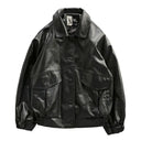 Korean Fashion Streetwear Leather Jacket Suit for Men