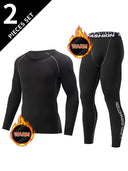 Men's 2-Piece Thermal Long Sleeve Athletic Set for Fall