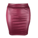 Sleek Faux Leather Bodycon Skirt Chic Women's Fashion Piece