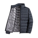 Graphene Self-Heating Down Jacket Men Windproof Pleated Warm