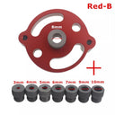 Woodworking Doweling Jig for Precise Furniture Drilling  ourlum.com Red-B  