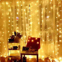 3M LED Fairy Curtain Lights: Festive Home Decor & Navidad Delight  ourlum.com   