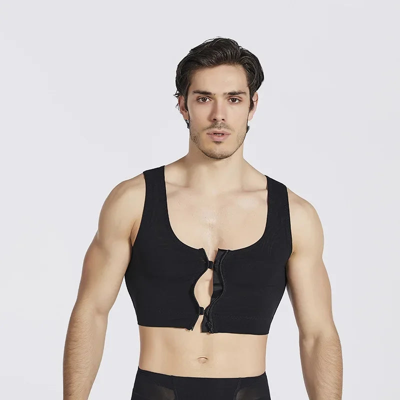 Men's Slimming Chest Shaper Vest - Compression Boobs Control & Posture Corrector