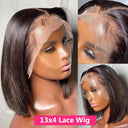 Gabrielle Short Bob Lace Front Human Hair Wig 13x4 Frontal