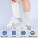 Premium Cotton Sports Socks - 5 Pairs of Stylish Comfort for Active Men