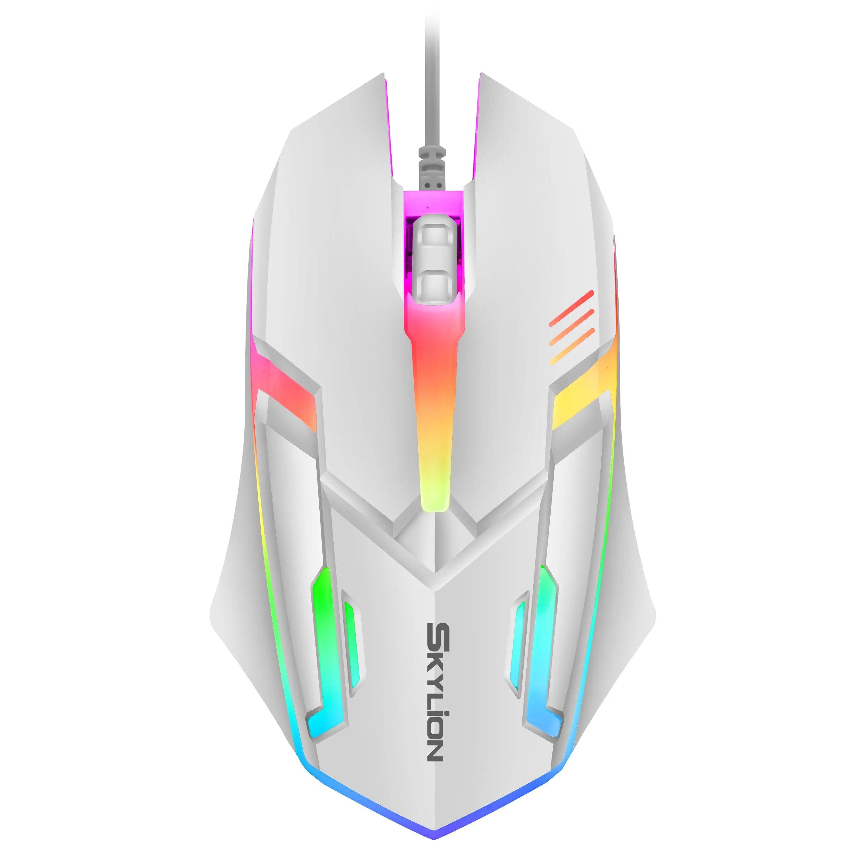 SKYLION F1 Gaming Mouse: Colorful Lighting, Opto-electronic Precision  ourlum.com   