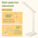 LED Folding Table Lamp: Touch Control Eye Protection USB Charging