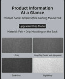 Large Size Wool Felt Mouse Pad Office Desk Protector Mat