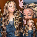 30-32 Inch 250 Density Ombre Body Wave Lace Frontal Wig