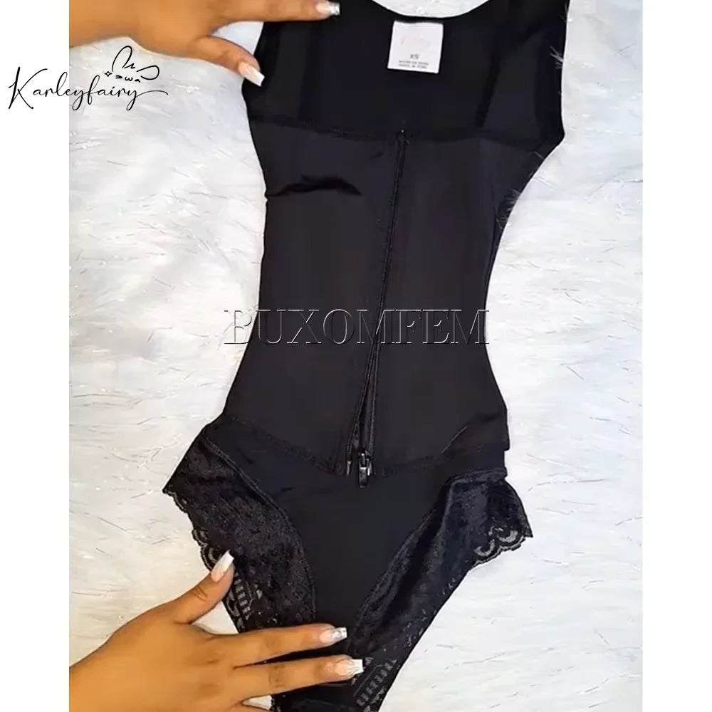 Invisible Seamless Thong Shapewear Bodysuit for Post-Surgery Comfort and Style