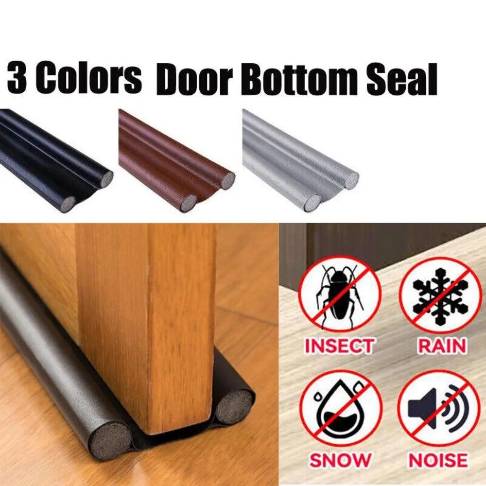 Flexible Soundproof Door Seal Strip: Dustproof Waterproof Guard  ourlum.com   