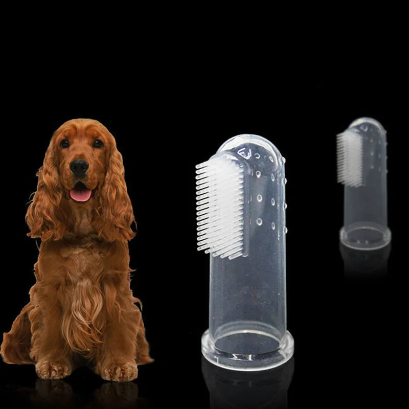 Pet Silicone Finger Cots Toothbrush: Dental Hygiene for Cats and Dogs  ourlum.com   