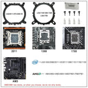 IWONGOU Rainbow RGB CPU Cooler Efficient Cooling for Intel AMD