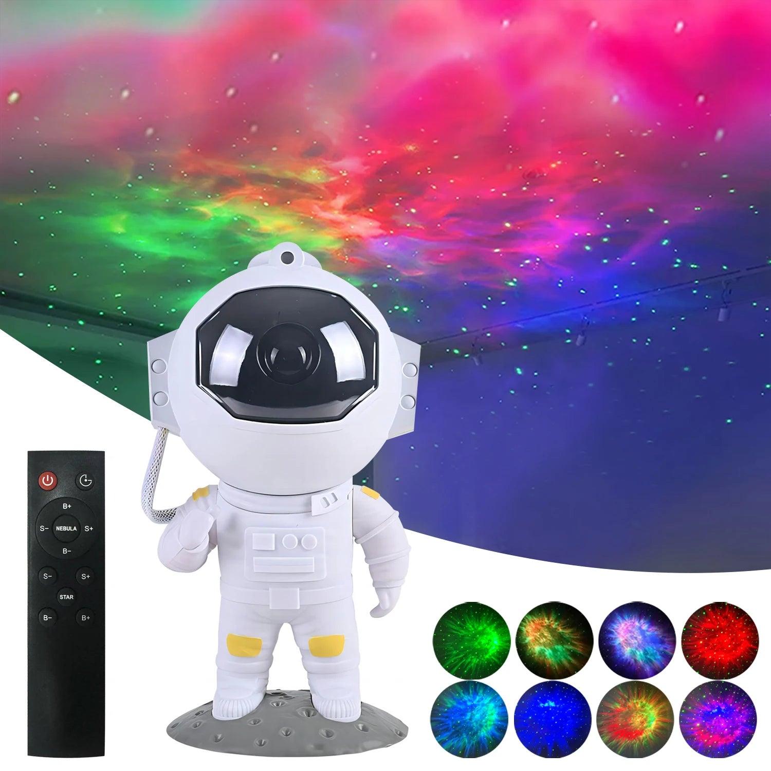 Astronaut Starry Sky Projector Night Light For Kids Bedroom