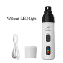 LED Electric Pet Nail Grinder for Dogs and Cats: USB Rechargeable Grooming Trimmer  ourlum.com 968- No Head  