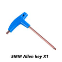 TOOPRE MTB Road Bicycle Allen Key T-Type Tool Set Wrench