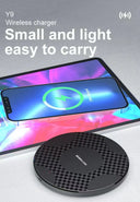 15W Wireless Charger Pad Stand For iPhone Samsung Xiaomi