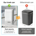 12L 16L Smart Sensor Trash Can Bathroom Automatic Wastebasket